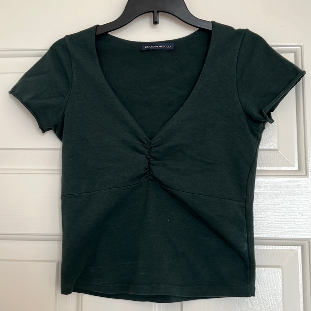 Brandy Melville Green Amara Top